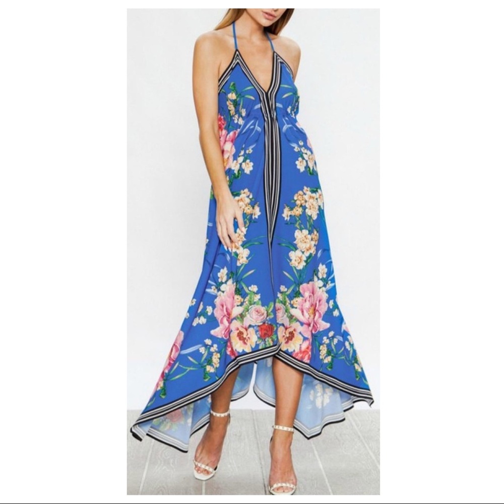 Flying Tomato Floral Halter Sundress
